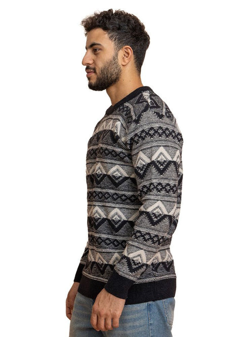 Black*Off - White Design 2426 S - Round Pullover - Khotwh